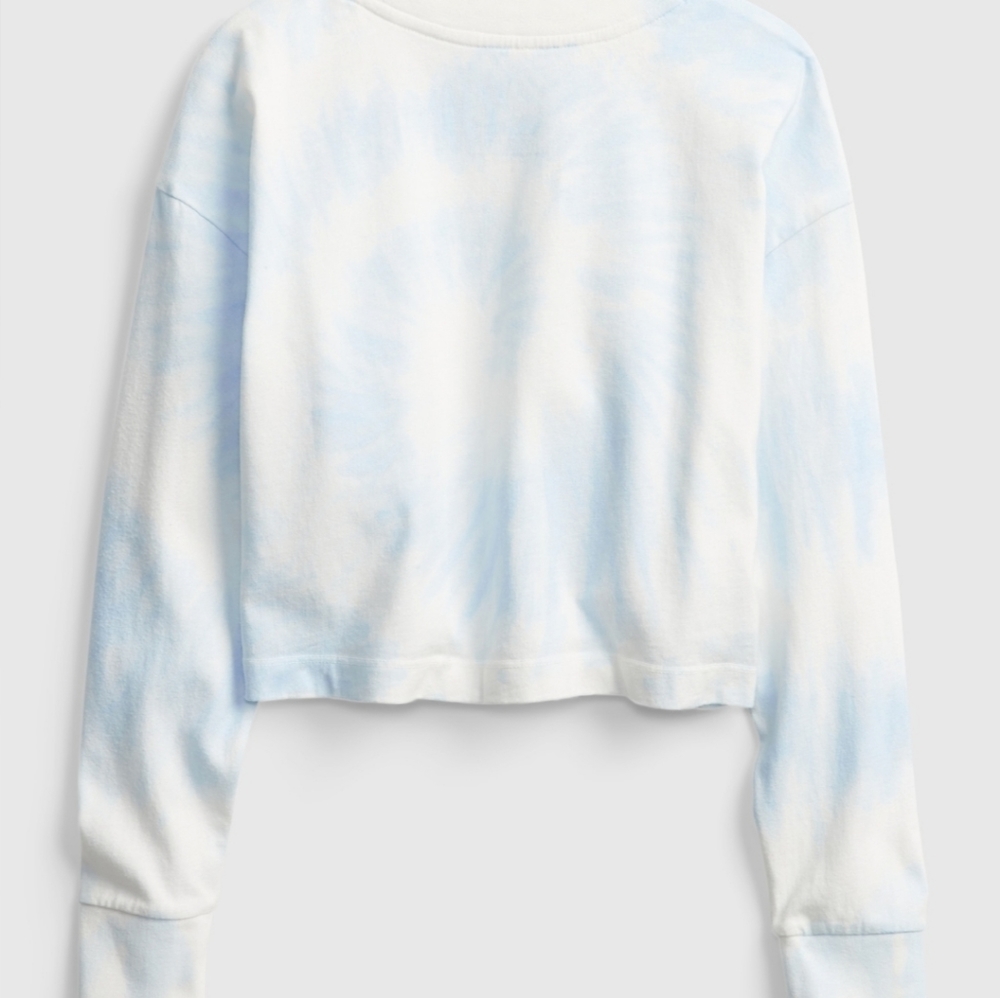 Teen Organic Cotton Tie-Dye Cropped T-Shirt